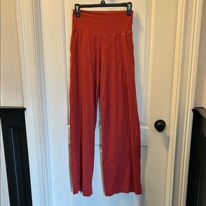 Women's Red Wide-Leg Pants